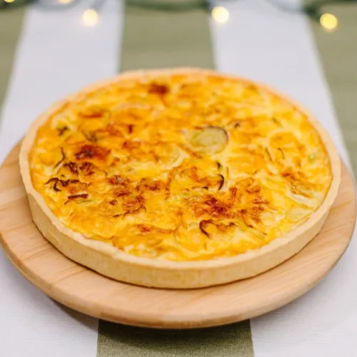Quiche de alho poró